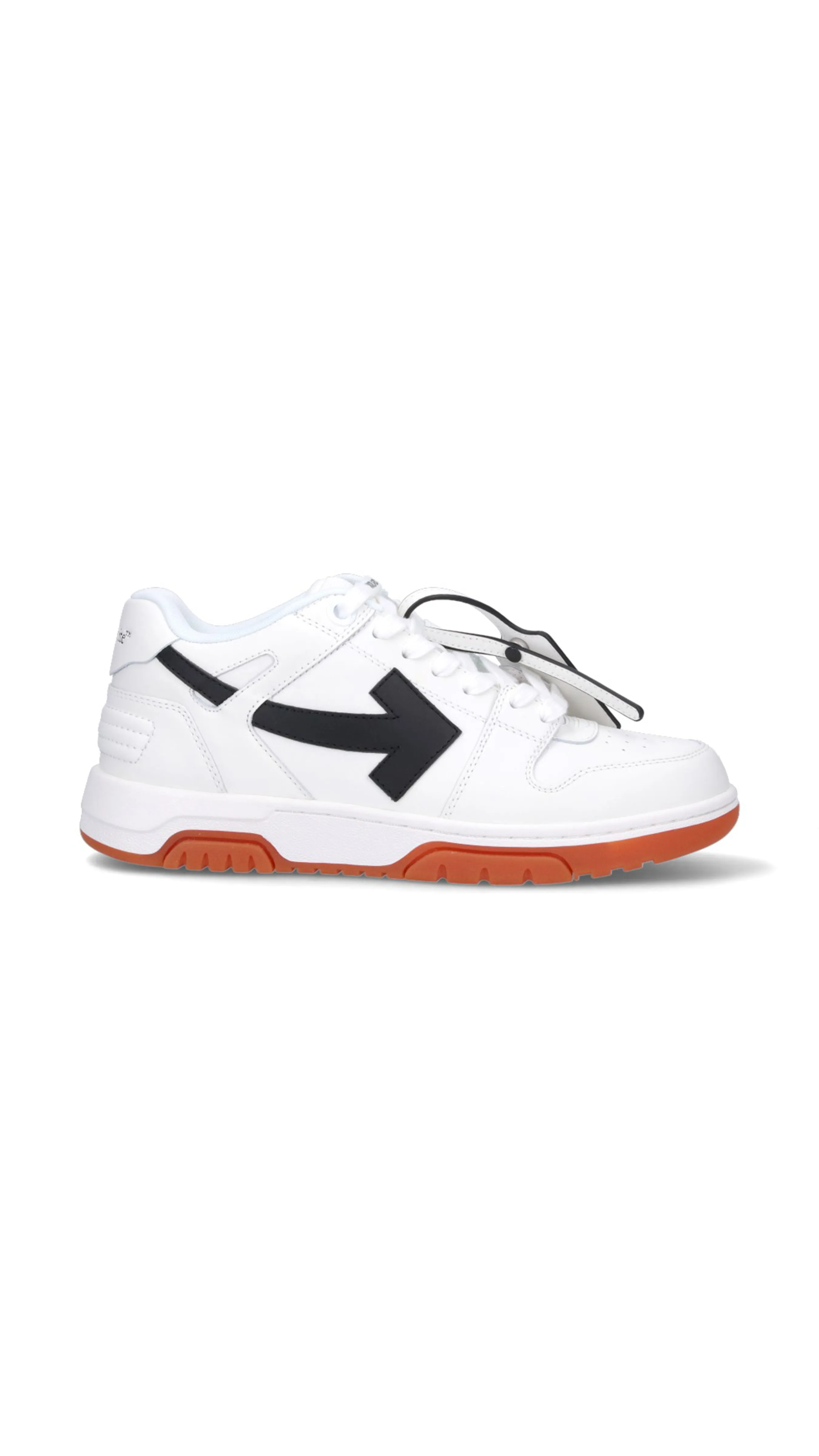 Out Of Office Calf Leather Sneakers - White/Black