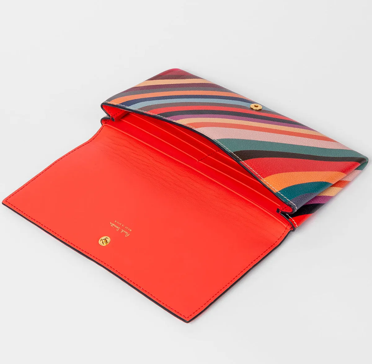 Paul Smith - Women's D-Swirl Print Leather Trifold Purse