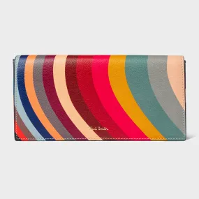 Paul Smith - Women's D-Swirl Print Leather Trifold Purse