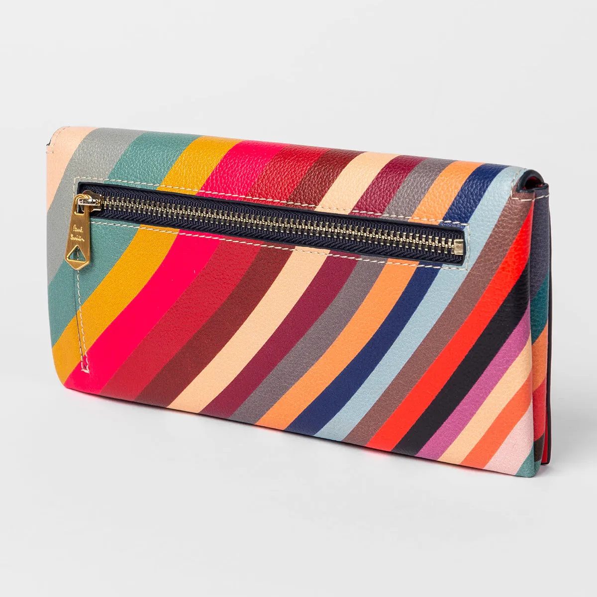 Paul Smith - Women's D-Swirl Print Leather Trifold Purse