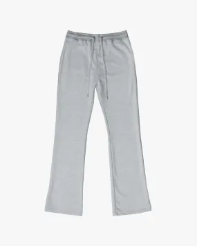 PERFECT FLARE SWEATPANTS-HEATHER GREY