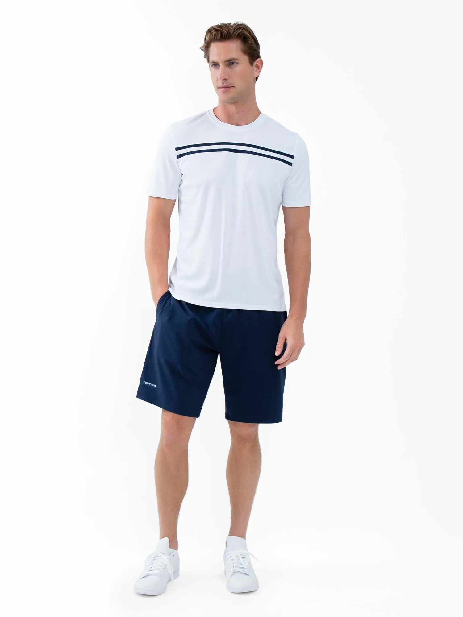 Performance Men's Tournament Short Sleeve Crew Neck - White/Midnight