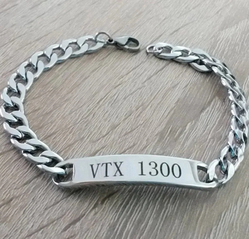 Personalized Stainless steel Men's Bracelet