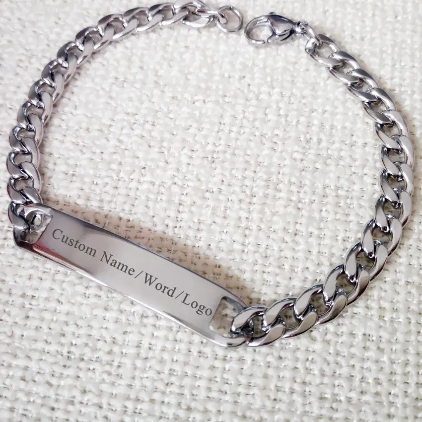 Personalized Stainless steel Men's Bracelet