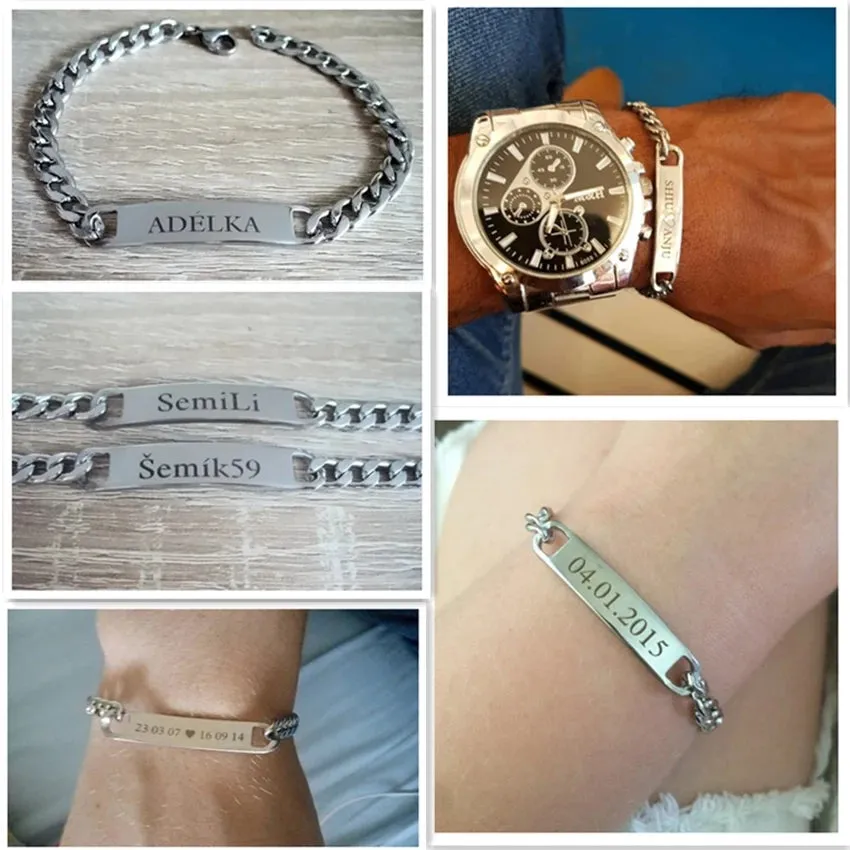 Personalized Stainless steel Men's Bracelet