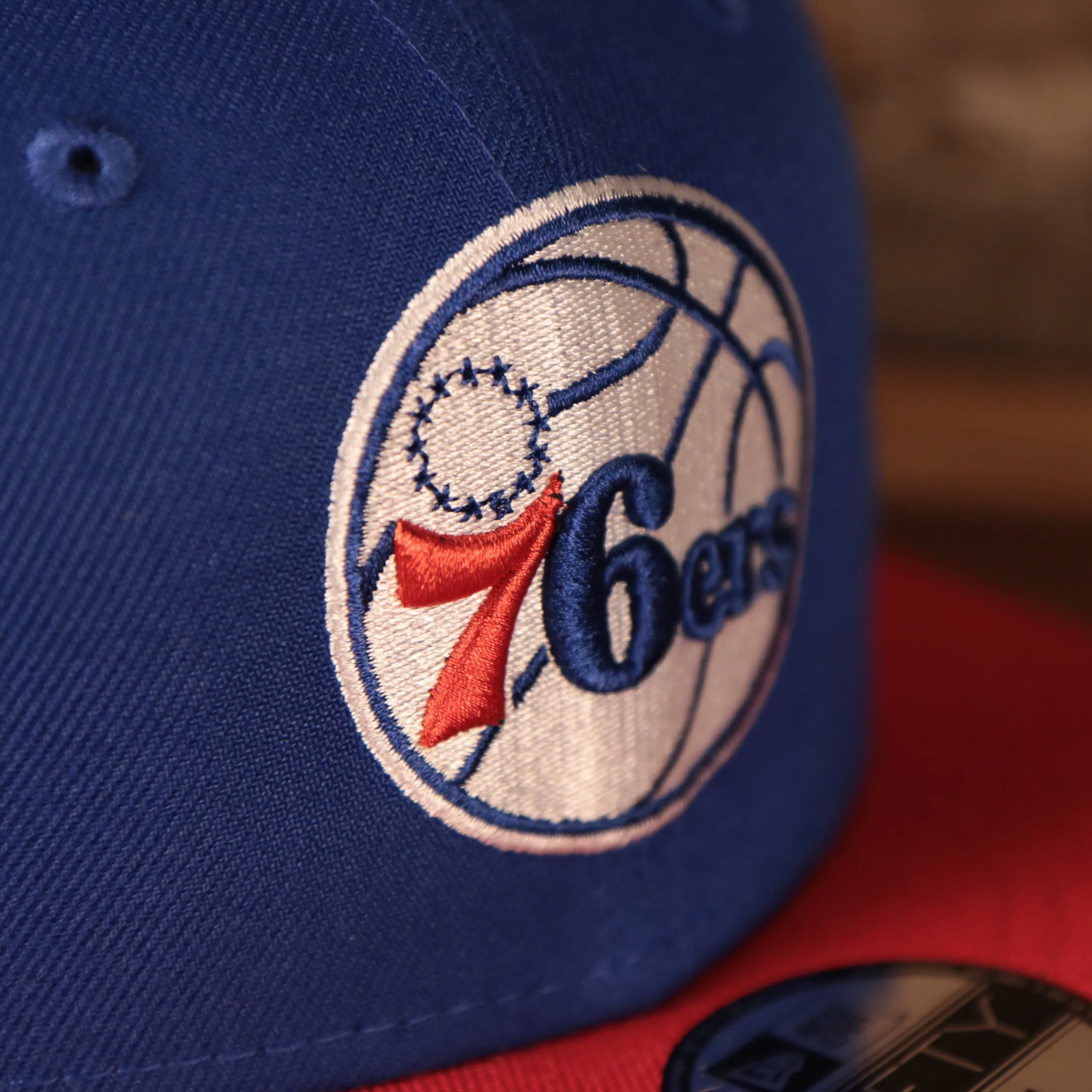 Philadelphia 76ers Two Tone Grey Bottom | Royal Blue/Red 9Fifty Youth Snapback Hat