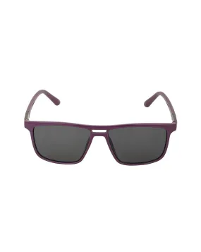 Purple  Toned With Uv Protected Rectangle Sunglass For Unisex