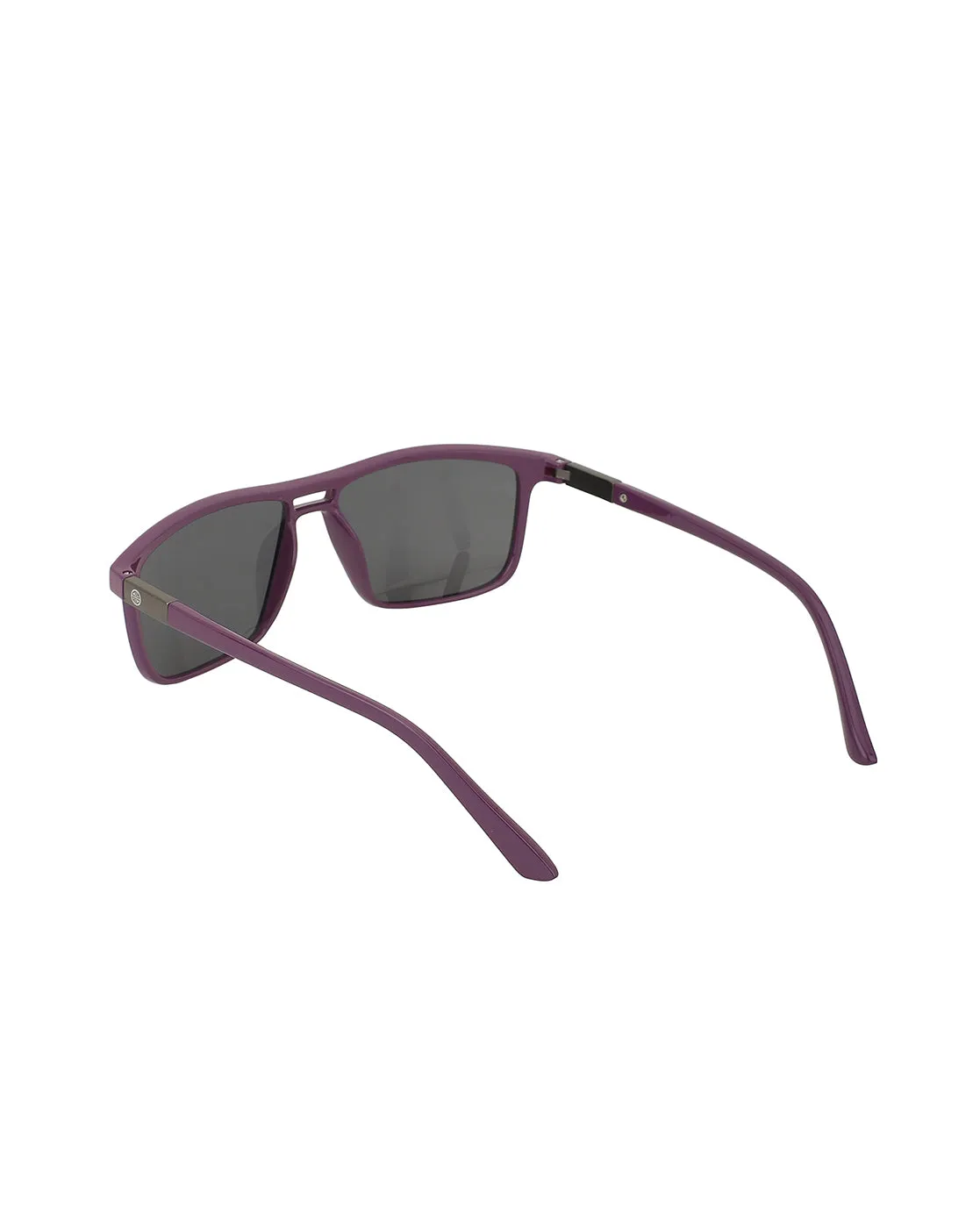 Purple  Toned With Uv Protected Rectangle Sunglass For Unisex