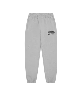 STRAIGHT LOGO SWEATPANTS - HEATHER GREY