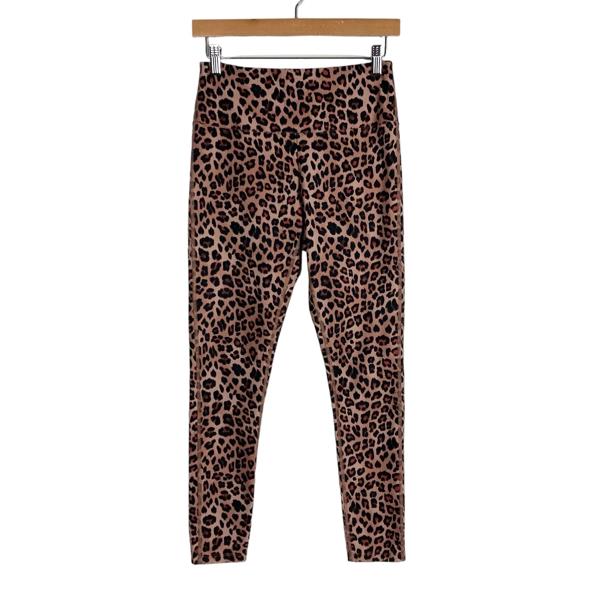 Summersalt Tan Black and Red Animal Print High Rise Leggings- Size 6 (Inseam 26”)