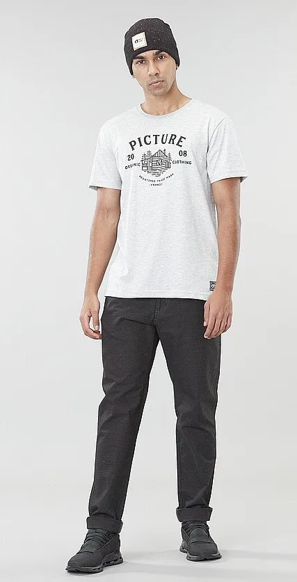 T-Shirt Picture Brady - Grey Melange - men´s