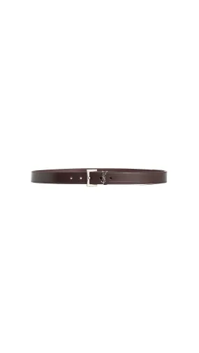 Tanned Leather Cassandre Belt - Black