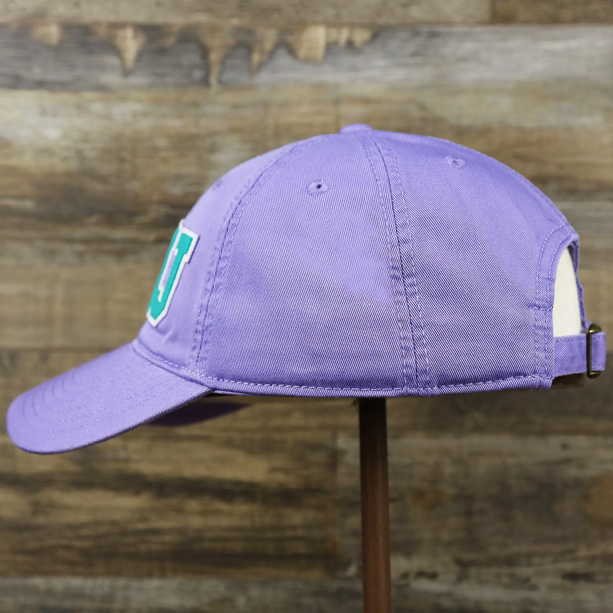 Teal OCNJ Wordmark White Outline Dad Hat | Lavender Dad Hat