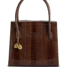 Thompson Tote - Reddish-Brown, Gemstone Accents