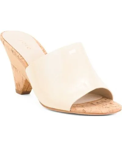 Tj Maxx Patent Leather Diamond Heeled Mule Sandals For Women