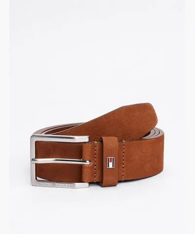 Tommy Hilfiger Men's Tommy Logo Leather Belt