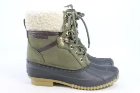 Tommy Hilfiger Rian Women's Brown/Green Boots 6M(ZAP19399)