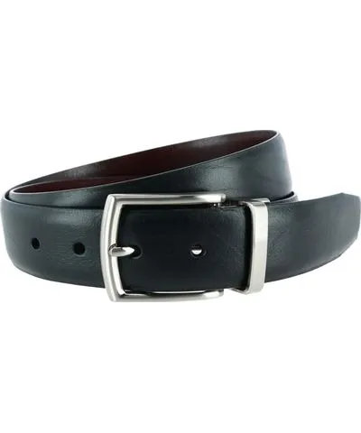 Trafalgar Men's Filippo 35mm Reversible Italian Pebble Leather Belt