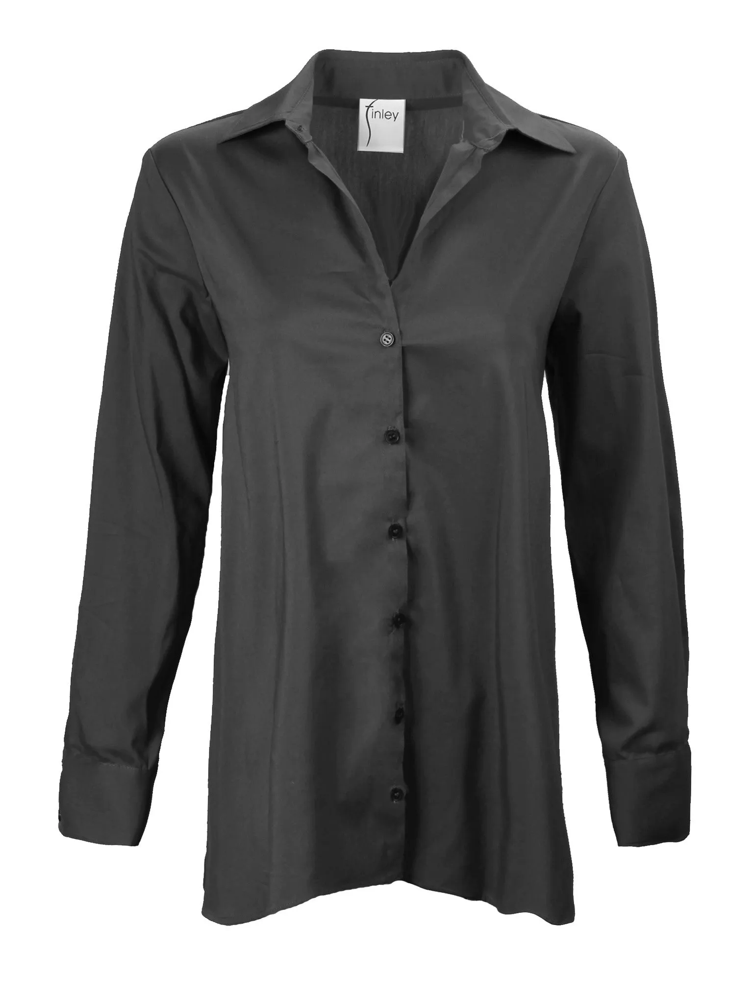 Trapeze Top Long Sleeve Black