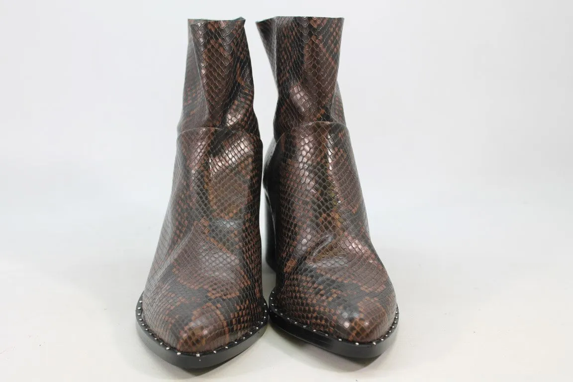 Treasure & Bond Farrah Women's Brown Snake Boots 7.5M(ZAP14332)