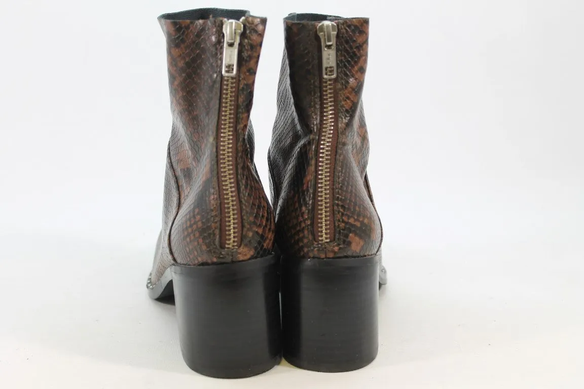 Treasure & Bond Farrah Women's Brown Snake Boots 7.5M(ZAP14332)