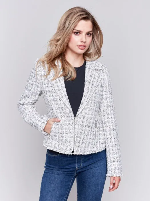 Tweed perfecto Jacket With Side Pocket