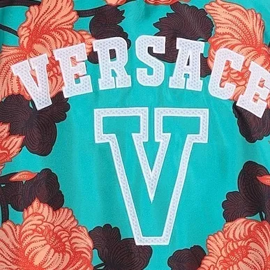 VERSACE  |Unisex Silk Nylon Street Style Logo Luxury Tanks