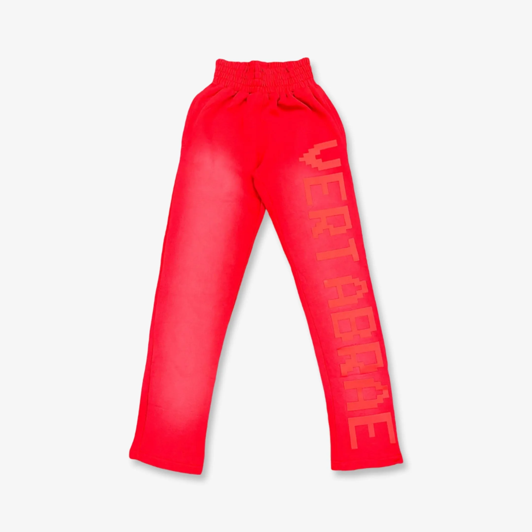 Vertabrae Washed Sweatpants Red / Red SS24