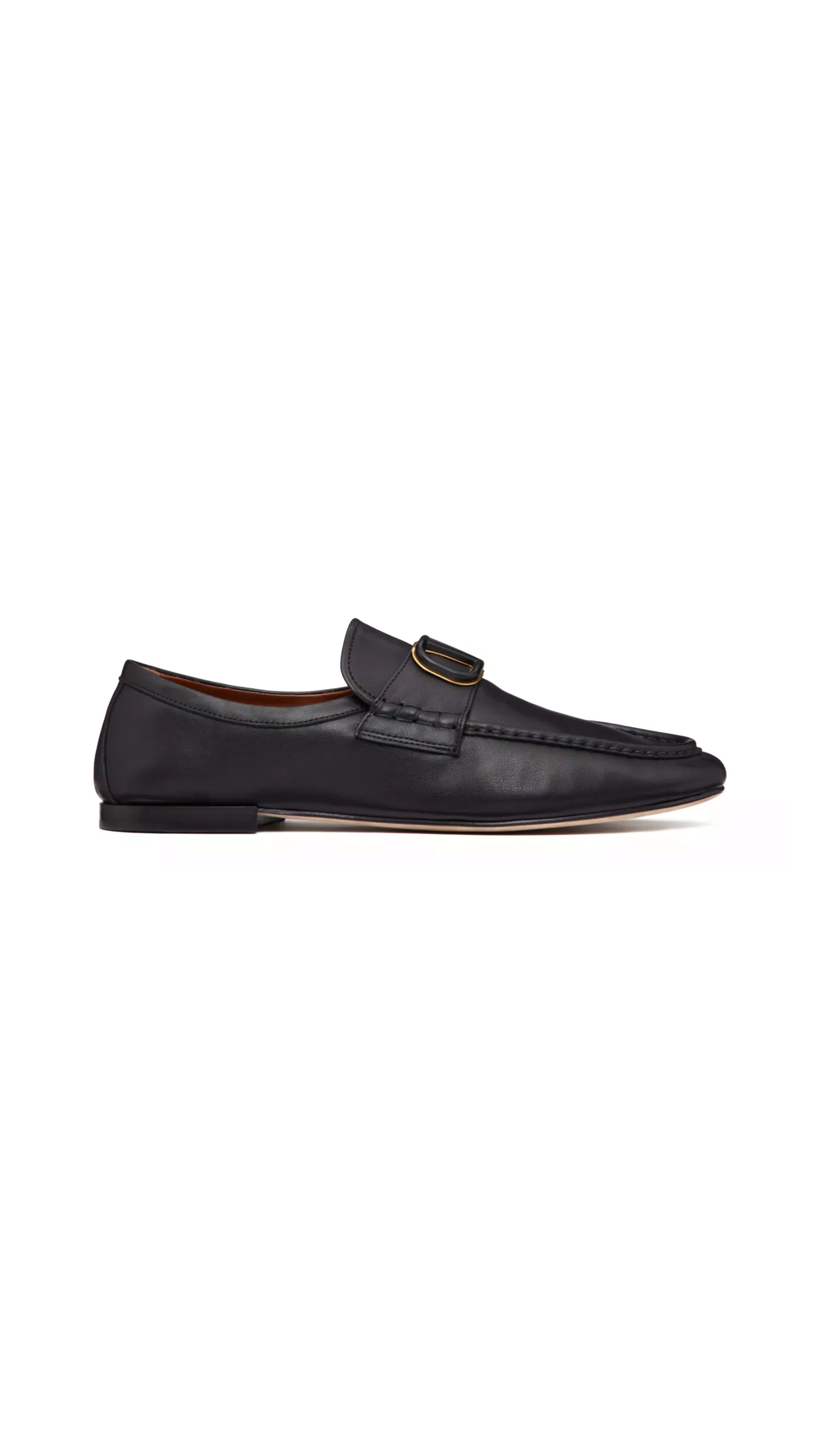 Vlogo Signature Calfskin Nappa Loafer - Black