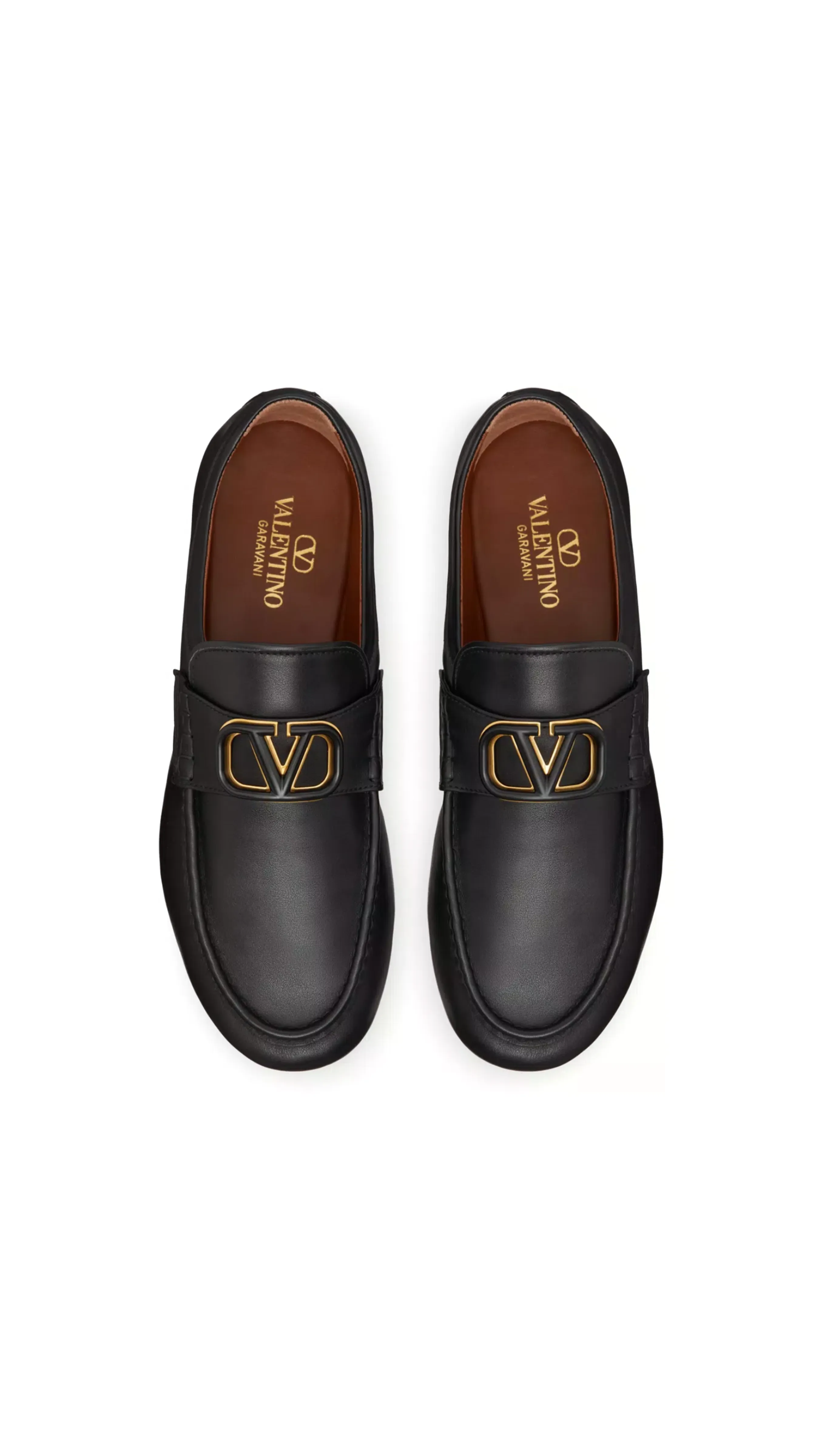 Vlogo Signature Calfskin Nappa Loafer - Black