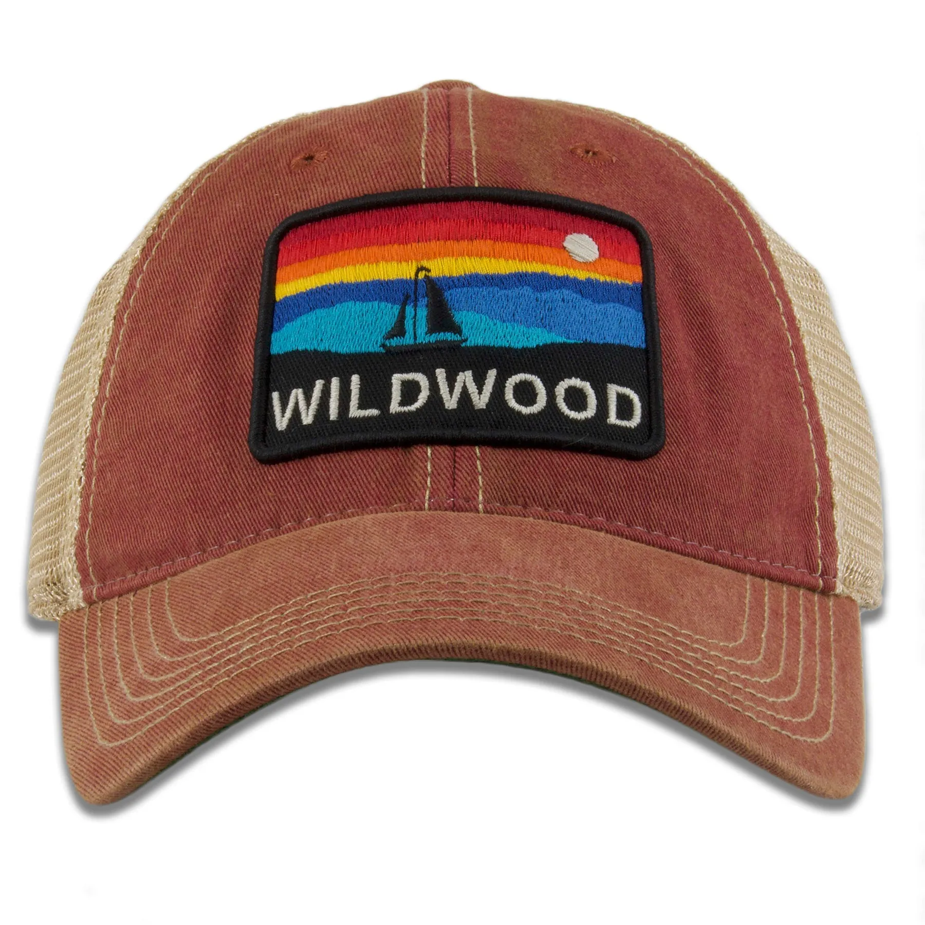 Wildwood The Horizon Cardinal / Khaki Mesh-Back Trucker Hat