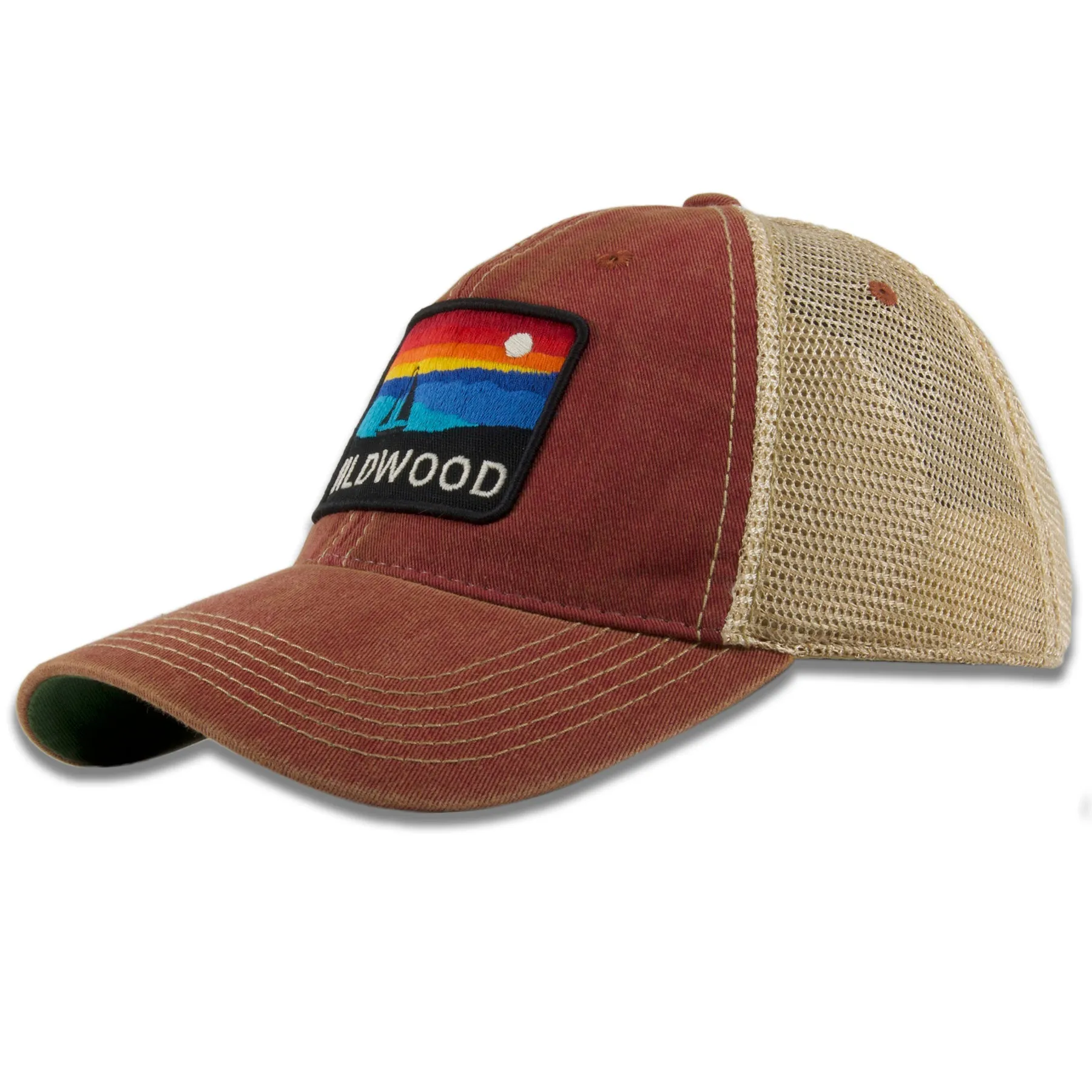 Wildwood The Horizon Cardinal / Khaki Mesh-Back Trucker Hat