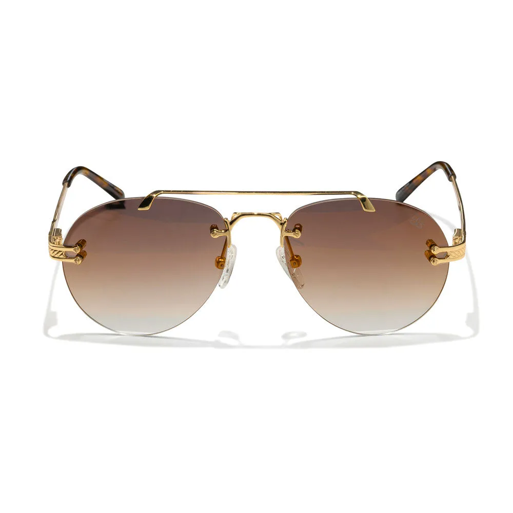 Women's Helios Aviator Frameless Sunglasses