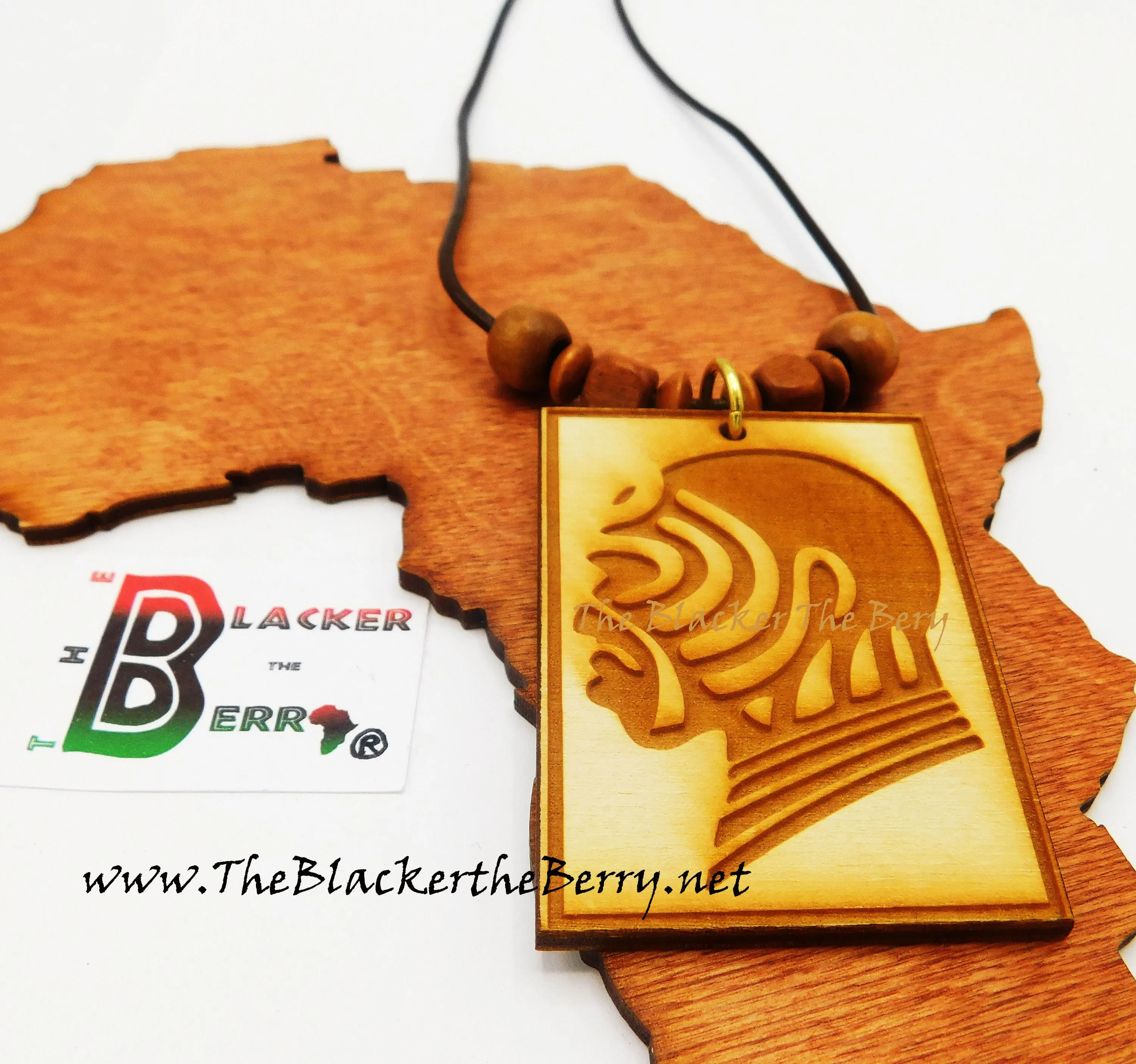 Wooden Necklace African Warrior Men Necklaces Afrocentric