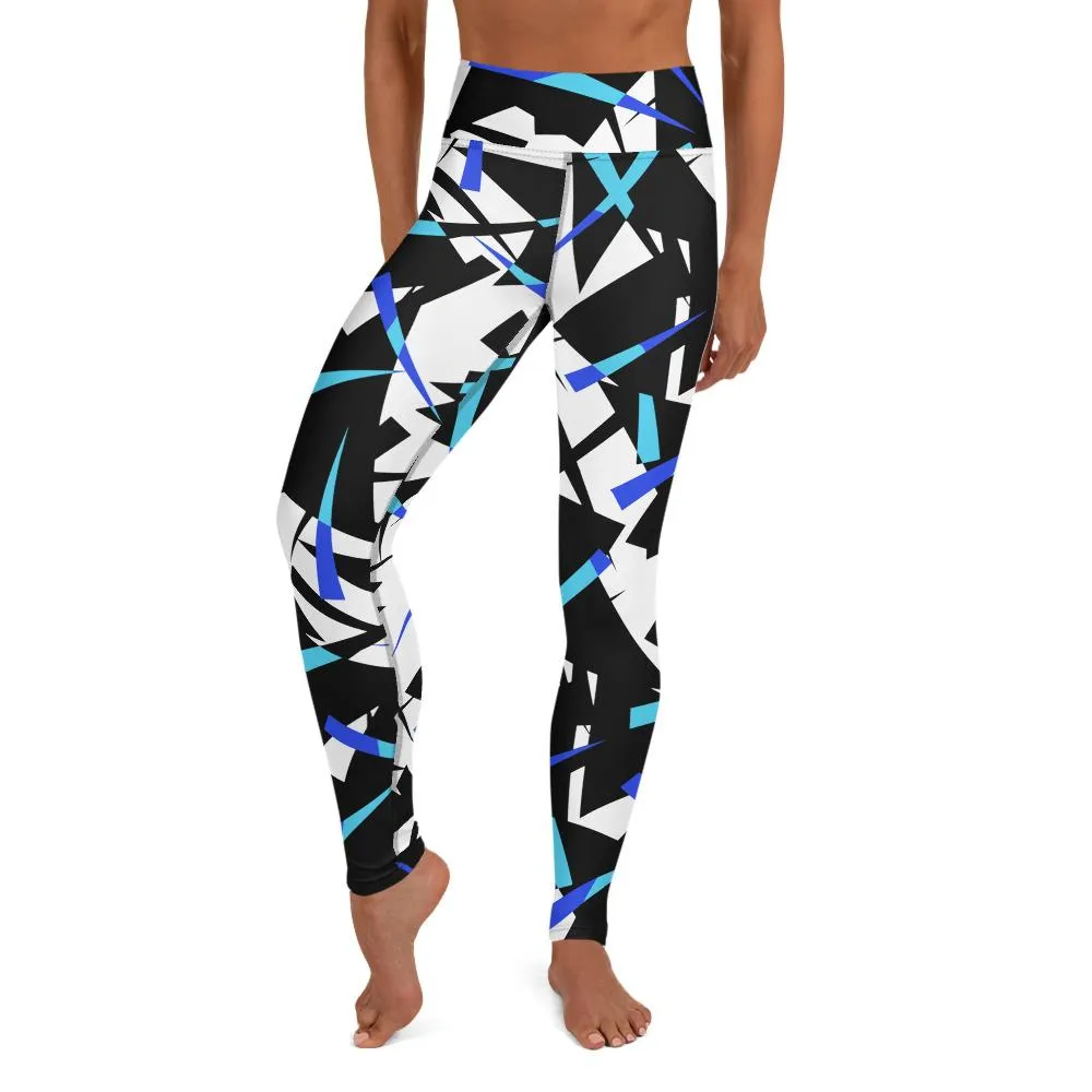 Yoga Leggings Geo Blue