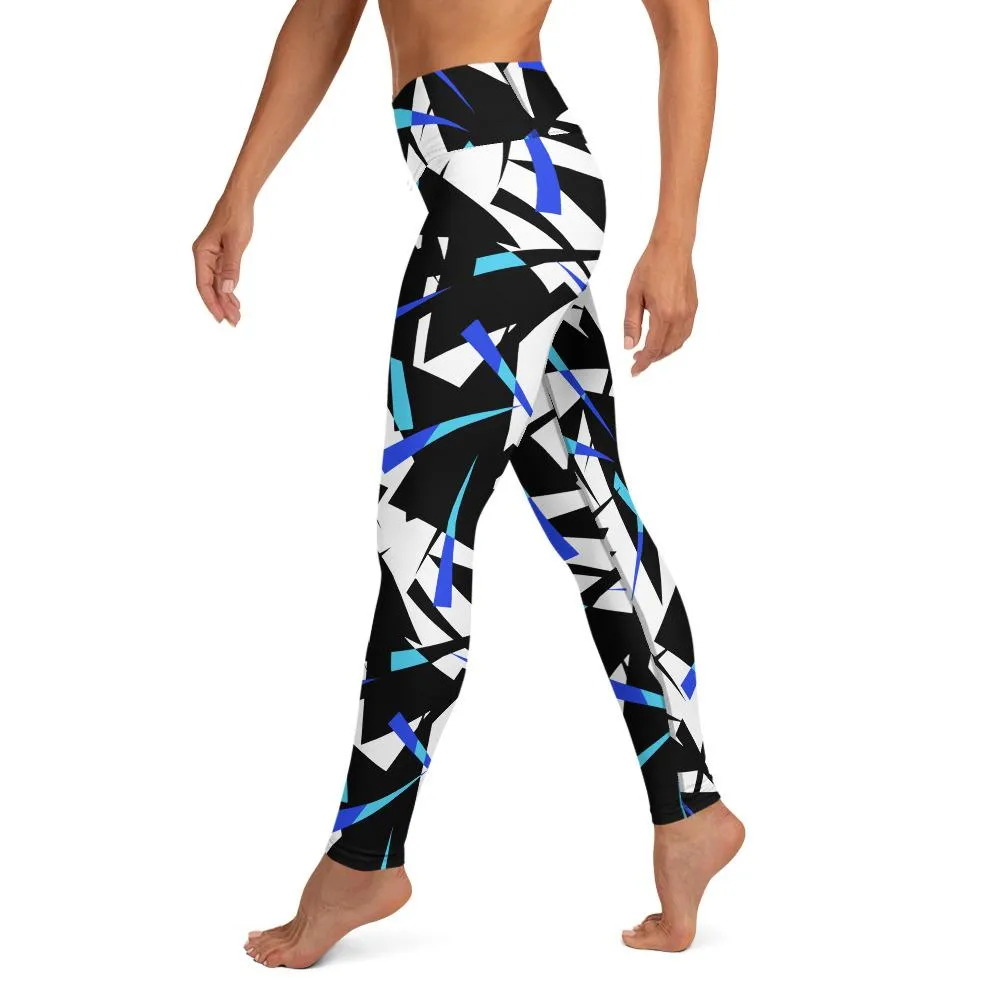 Yoga Leggings Geo Blue