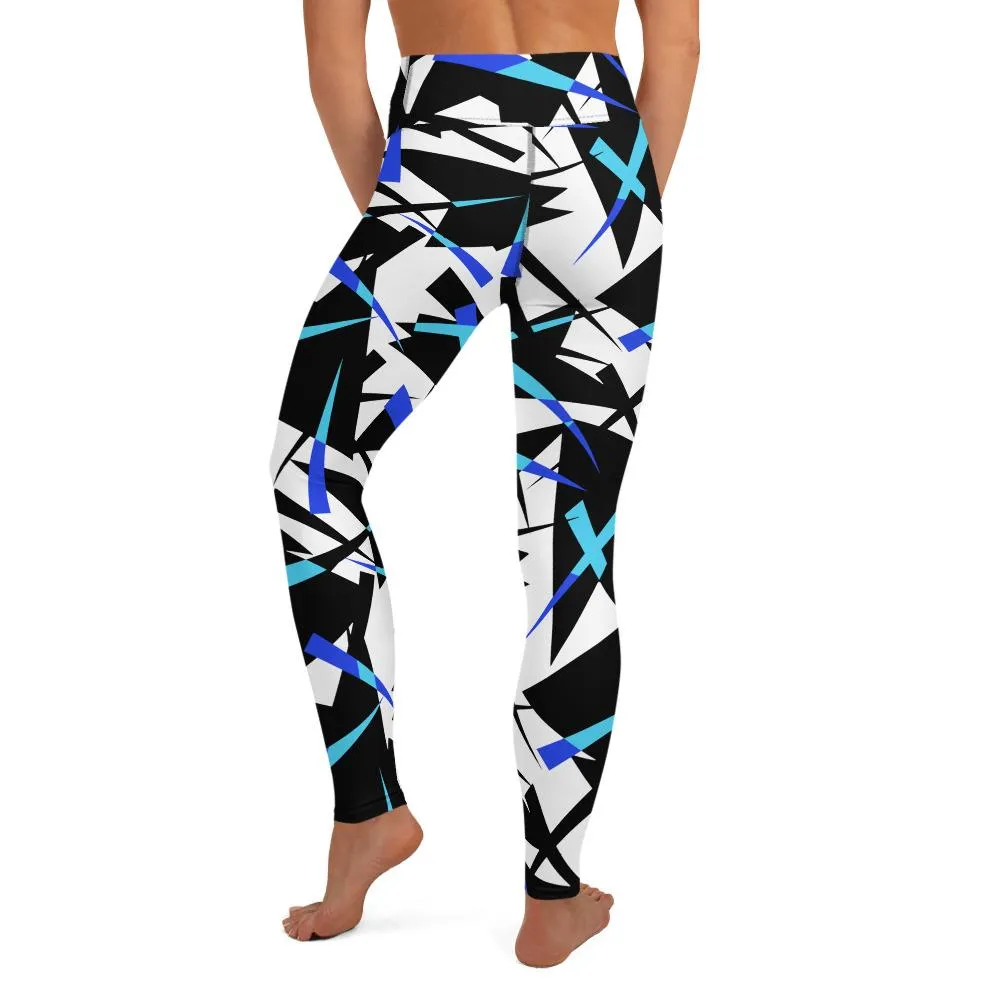 Yoga Leggings Geo Blue