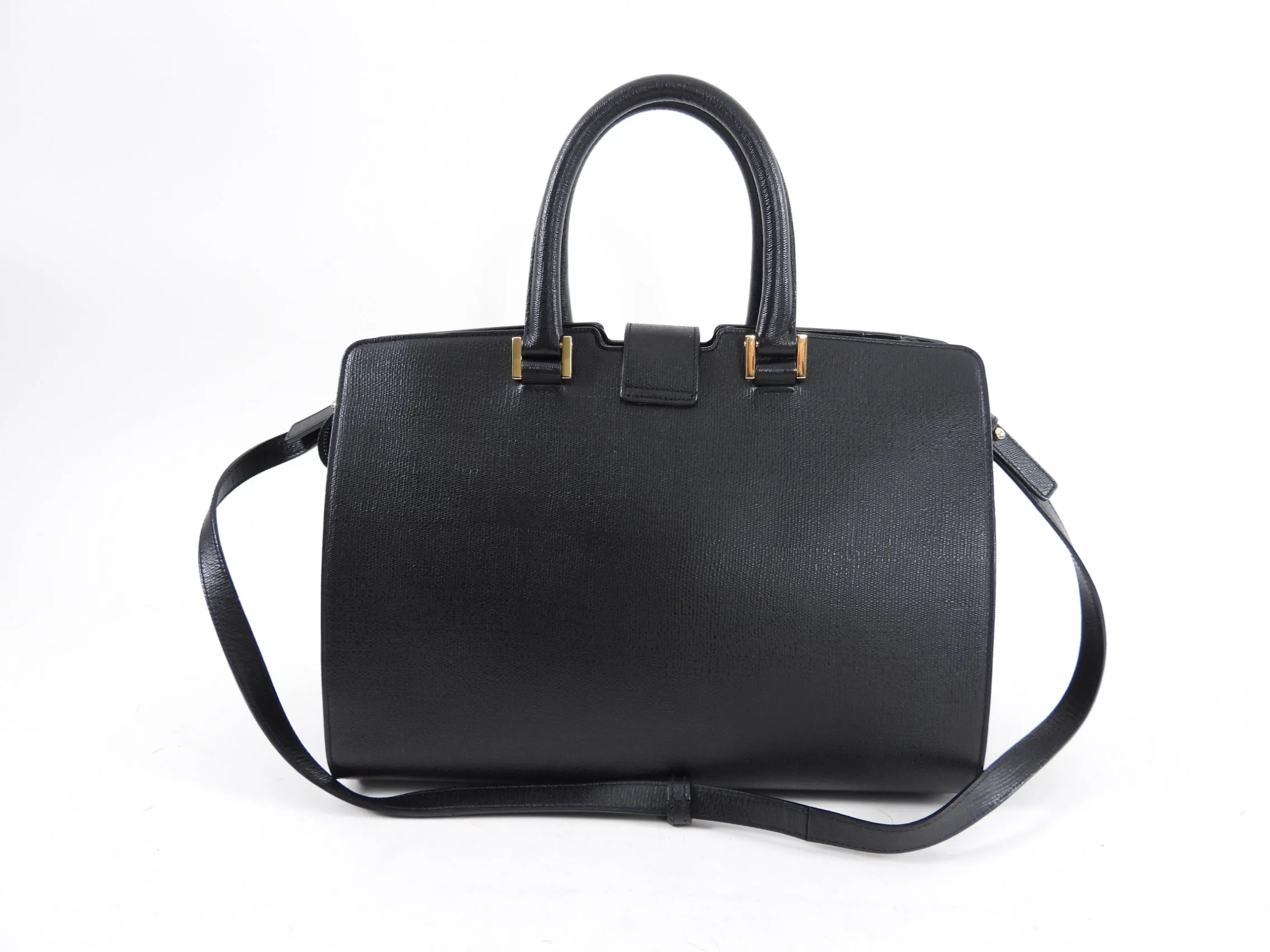 Yves Saint Laurent Y Ligne Cabas Grained Leather Tote Bag