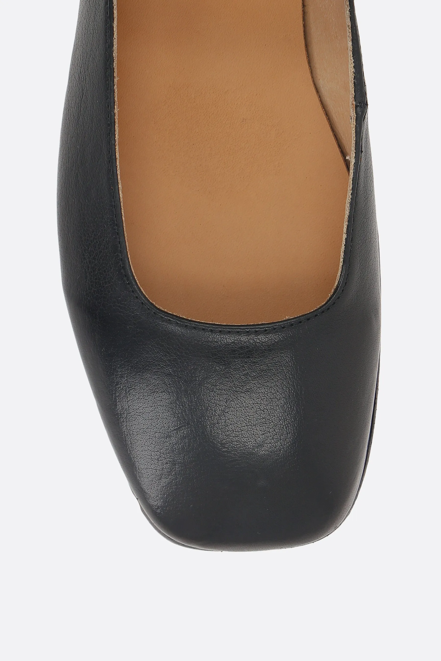 ZGY smooth leather mary-jane ballerinas